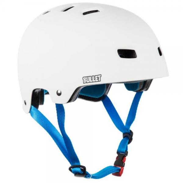 BULLETT SANTA CRUZ SCREAMING HAND WHITE/BLUE CASCO