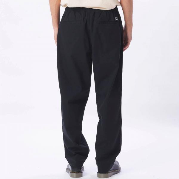 OBEY EASY TWILL BLACK PANTALONI