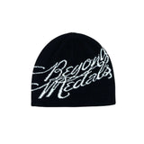 BEYOND MEDALS JACQUARD BEANIE LOGO BLACK