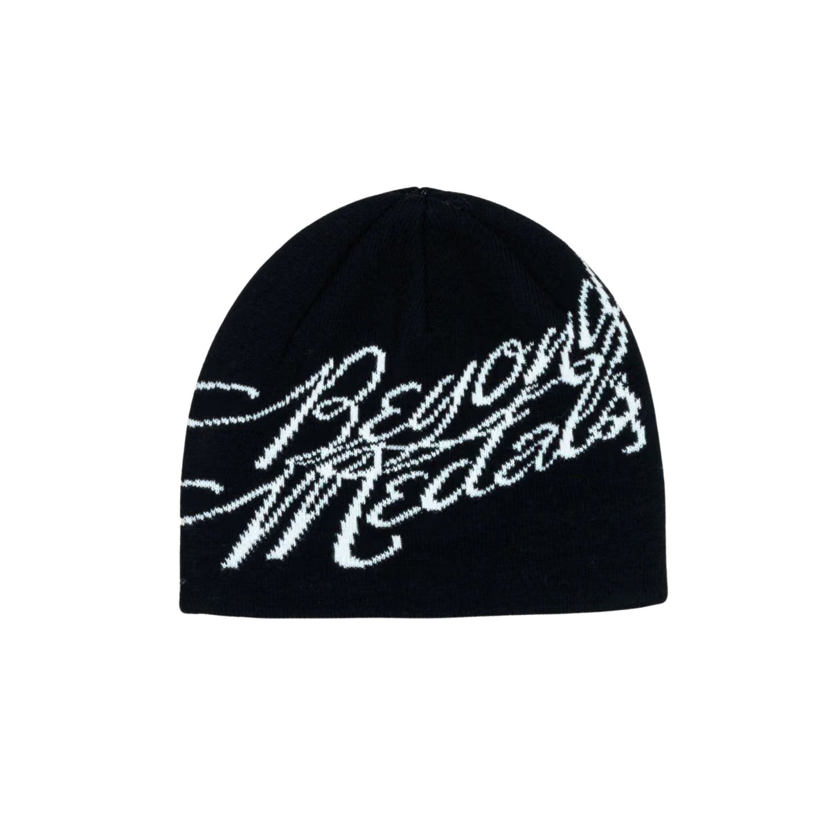 BEYOND MEDALS JACQUARD BEANIE LOGO BLACK