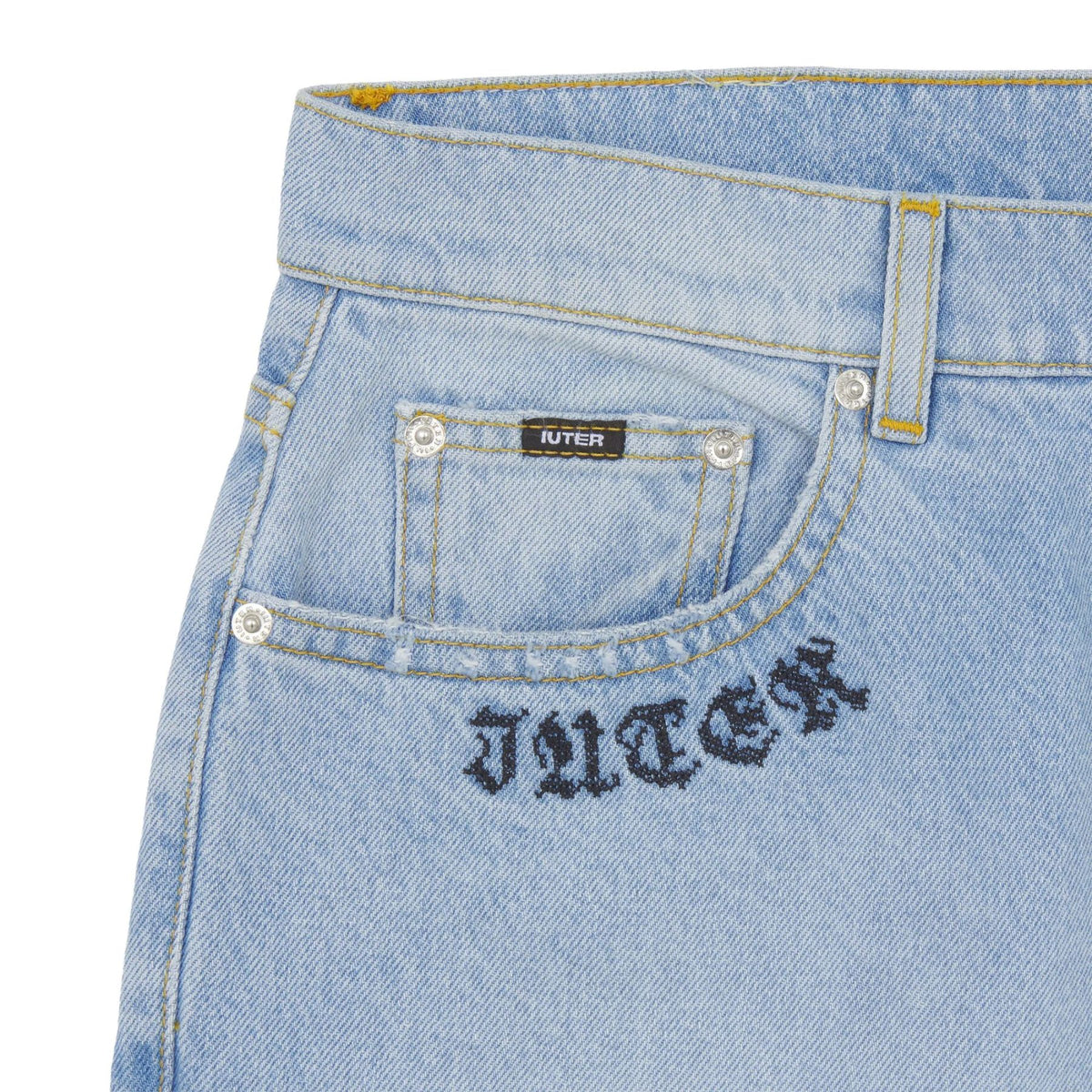 IUTER COURAGE BAGGY DENIM PANTS