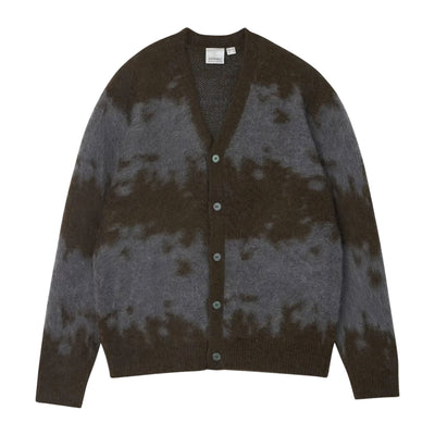GRAMICCI MOHAIR SPLATTER CARDIGAN SLATE SPLATTER