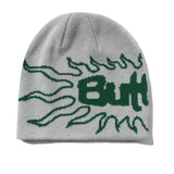 BUTTER GOODS SOLAR SKULLY BEANIE GREY