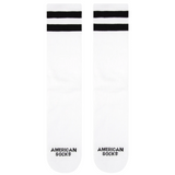 AMERICAN SOCKS OLD SCHOOL WHITE/BLACK CALZINI