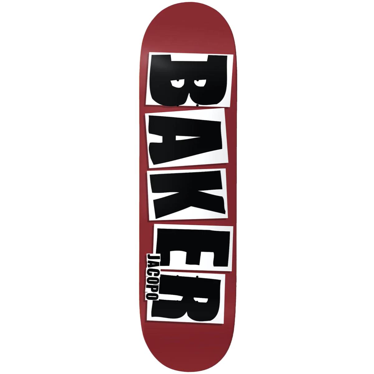 BAKER JACOPO BRAND NAME MAROON TAVOLA SKATEBOARD