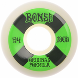 BONES ORIGINALS V5 SIDECUT OG FORMULA 100A 54MM RUOTE SKATEBOARDS