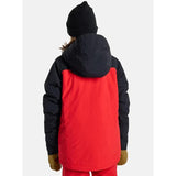BURTON LODGEPOLE TRUE BLACK/TOMATO GIACCA SNOWBOARD BAMBINO