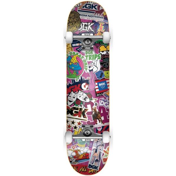 DGK STICKUP PINK VENEER SKATEBOARD
