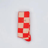 EMENTA CHESS WHITE/SALMON CALZINI