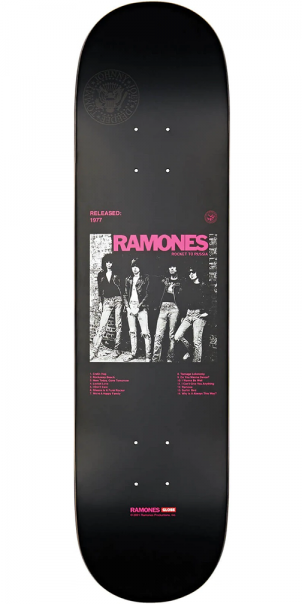 GLOBE G2 8" x 31.63" ROCKET TO RUSSIA TAVOLA SKATEBOARD