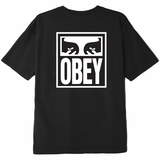 OBEY EYES ICON 2 OFF BLACK T-SHIRT