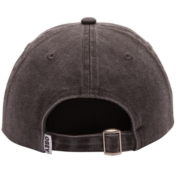 OBEY BOLD 6 PANEL PIGMENT BLACK CAPPELLO