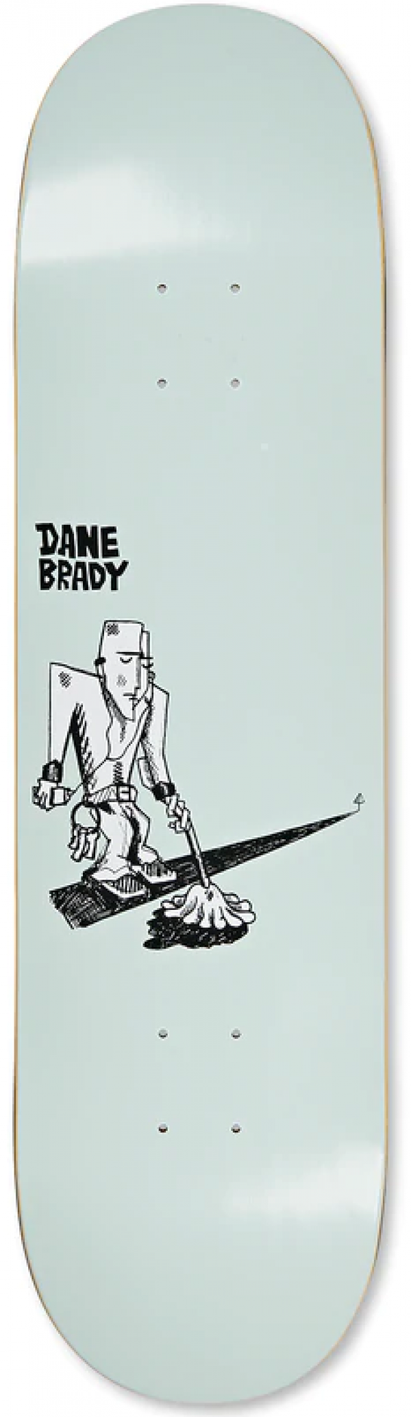 POLAR MOPPING DANE BRADY 8.375" GREEN TAVOLA SKATEBOARD