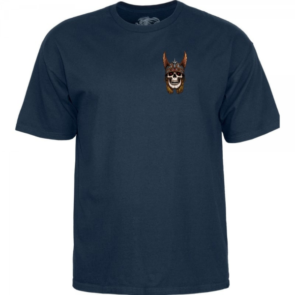 POWELL PERALTA ANDY ANDERSON SKULL NAVY T-SHIRT