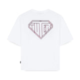 IUTER STITCH LOGO TEE ASPHALT