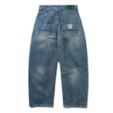 BUTTER GOODS WIDE CUT DENIM JEANS FADED WORK BLUE