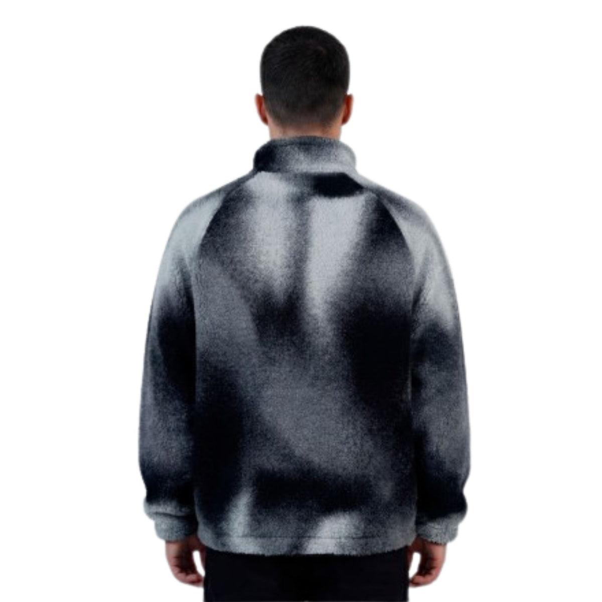 IUTER SHAKE FUR ZIP NECK BLACK