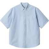 CARHARTT WIP S/S BRAXTON SHIRT BLEACH/WAX