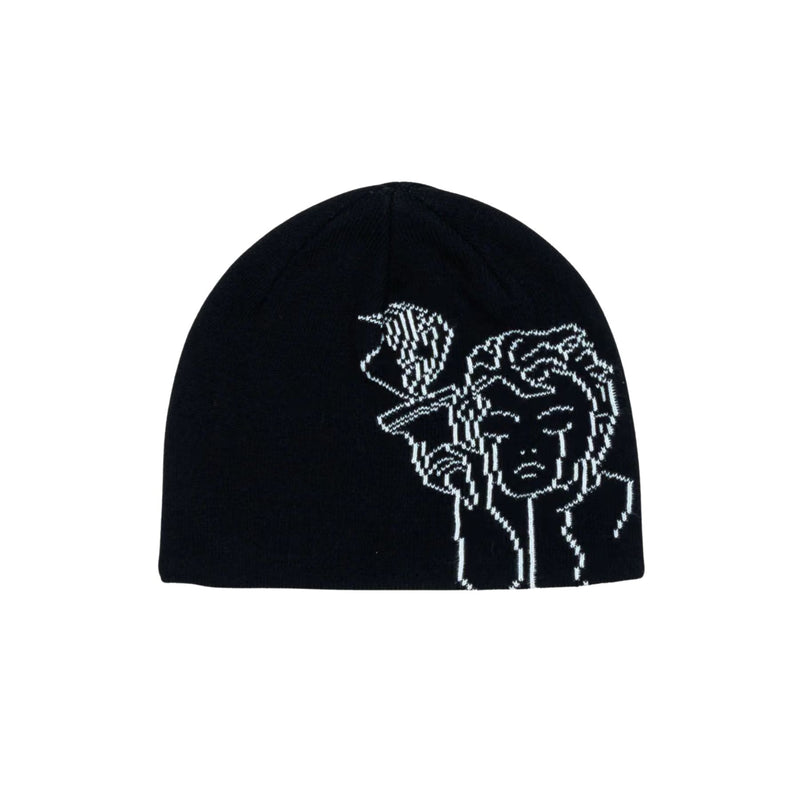 BEYOND MEDALS JACQUARD BEANIE ANGEL BLACK