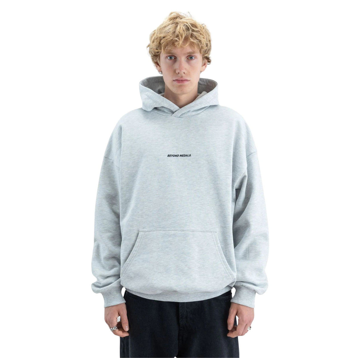 BEYOND MEDALS OG  HOODIE GREY MEL