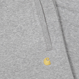 CARHARTT WIP CHASE SWEAT PANT GREY HEATHER/GOLD