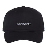 CARHARTT WIP CANVAS SCRIPT BLACK/WHITE CAPPELLO