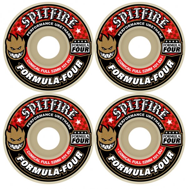 SPITFIRE WHEELS FORMULA FOUR CONICAL FULL RUOTE SKATEBOARD