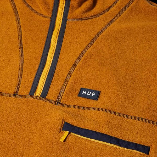 HUF ELYSIAN QUARTER ZIP LATTE PILE