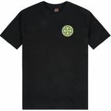 INDEPENDENT STAINED GLASS CROSS BLACK T-SHIRT