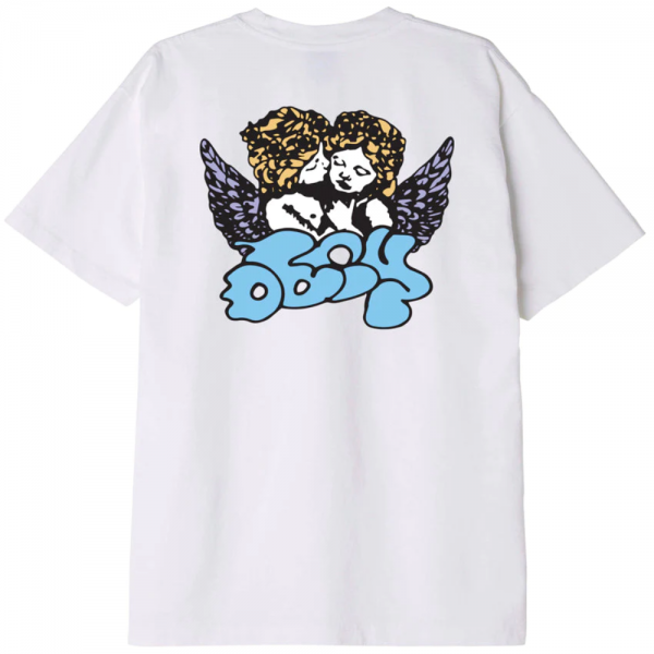 OBEY CHERUBS HEAVYWEIGHT WHITE T-SHIRT