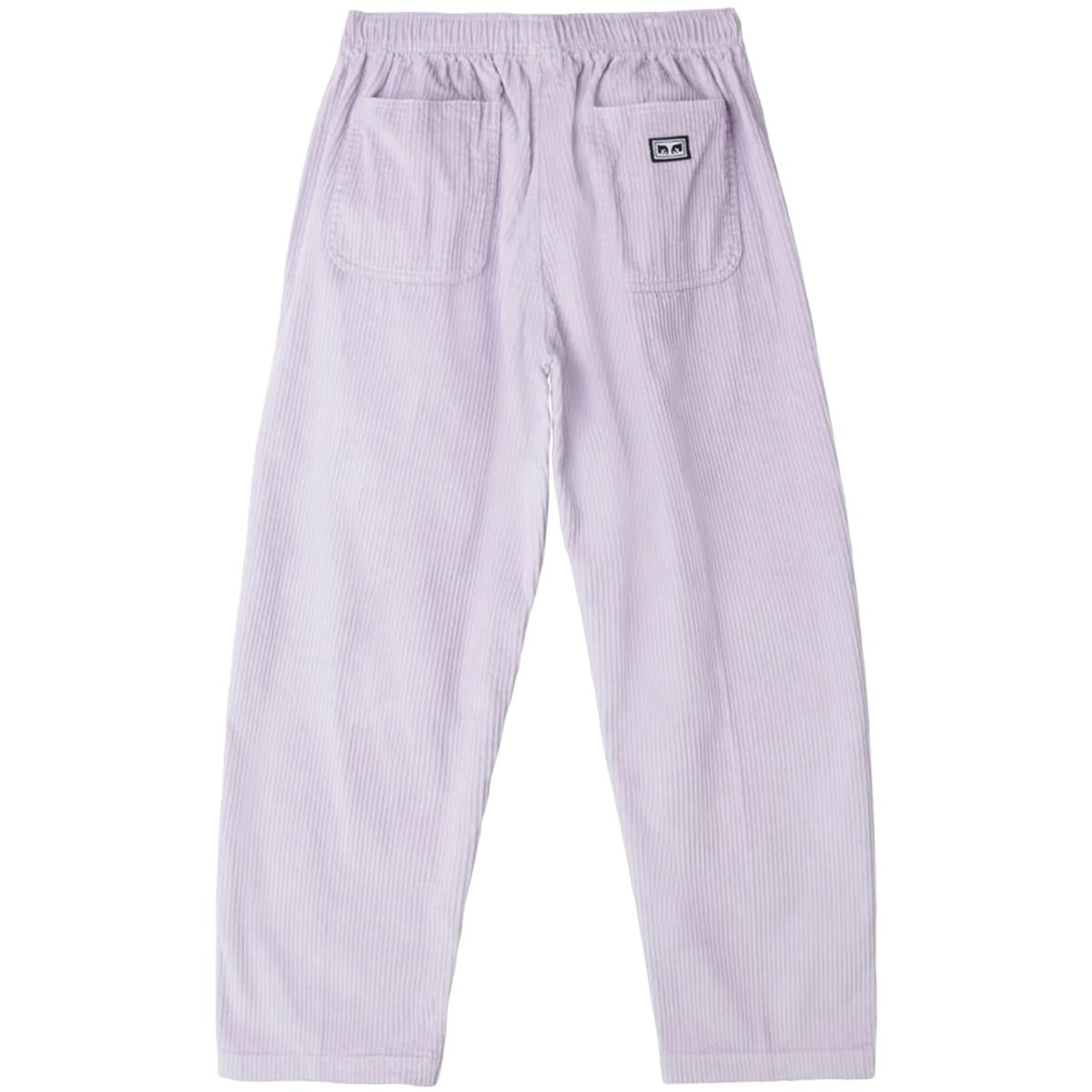 OBEY EASY CORD ORCHID PETAL PANTALONI