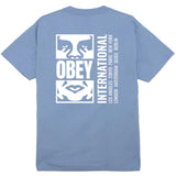 OBEY ICON SPLIT DIGITAL VIOLET T-SHIRT
