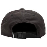 OBEY LOWERCASE NYLON 6 PANEL STRAPBACK BLACK CAPPELLO