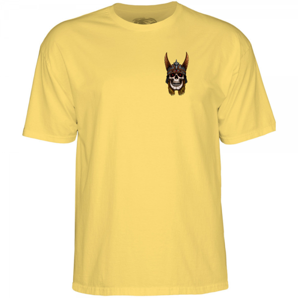 POWELL PERALTA ANDY ANDERSON SKULL YELLOW T-SHIRT