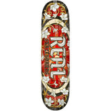 REAL TEAM OVAL CATHEDRAL 8.25" TAVOLA SKATEBOARD