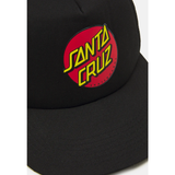 SANTA CRUZ CLASSIC DOT SNAPBACK BLACK CAPPELLO