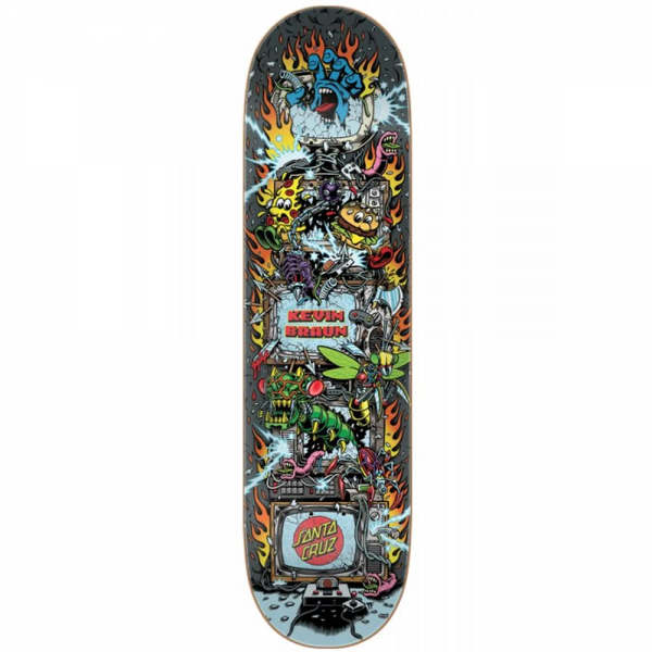 SANTA CRUZ EVERSLICK BRAUN GAME OVER 8.25" TAVOLA SKATEBOARD