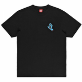 SANTA CRUZ SCREAMING HAND CHEST BLACK T-SHIRT
