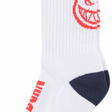 SPITFIRE HEADS UP WHITE/NAVY/RED CALZINI
