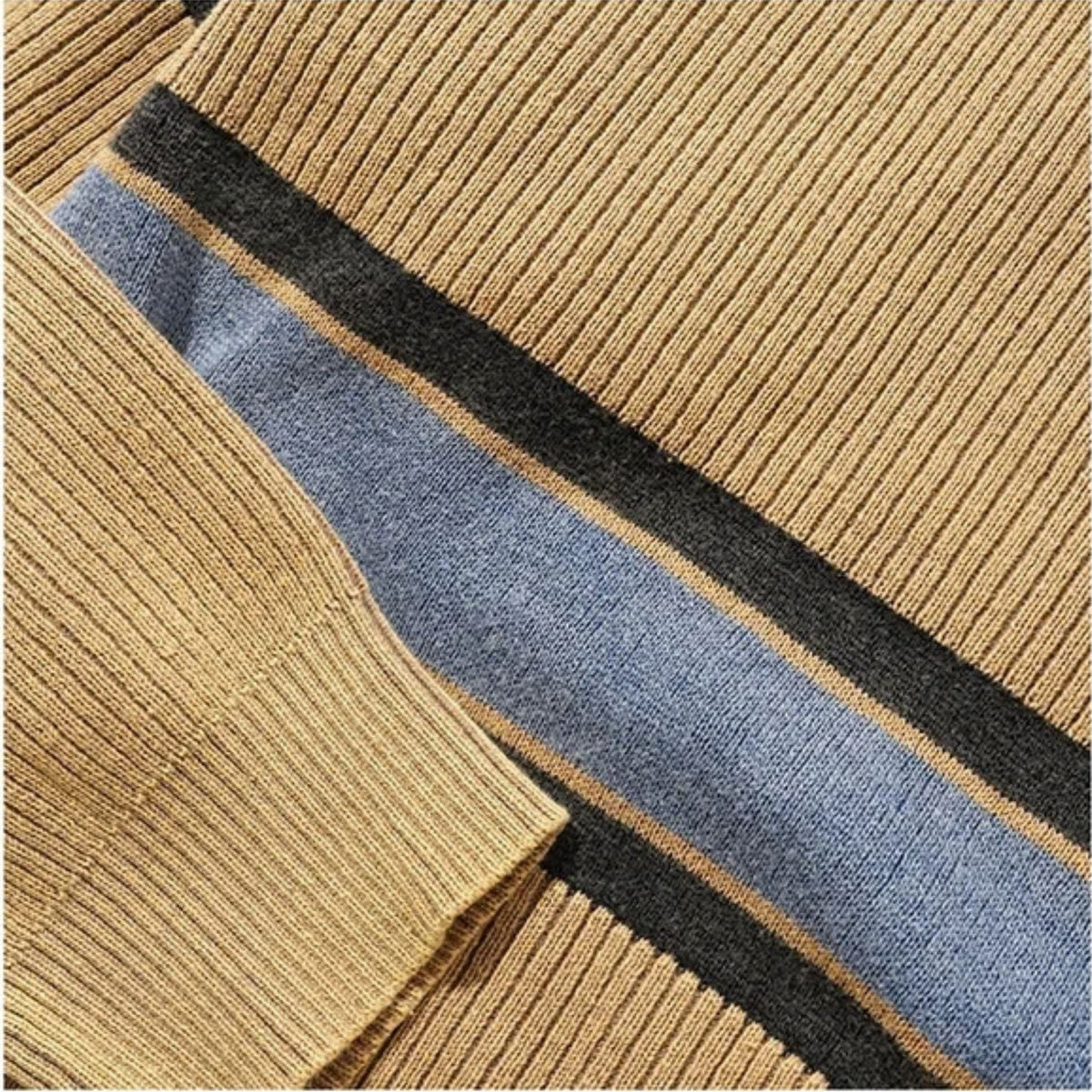 BUTTER GOODS BREAK KNIT SWEATER WASHED TAN