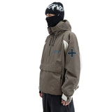BEYOND MEDALS RETRO ANORAK 2L DARK BROWN