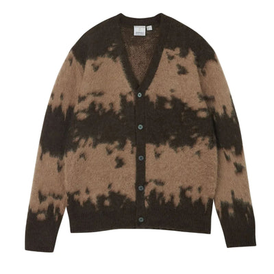GRAMICCI MOHAIR SPLATTER CARDIGAN TAUPE SPLATTER