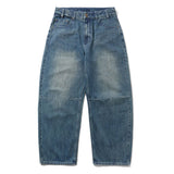 BUTTER GOODS WIDE CUT DENIM JEANS FADED WORK BLUE