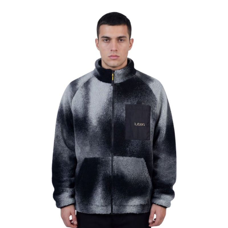IUTER SHAKE FUR ZIP NECK BLACK
