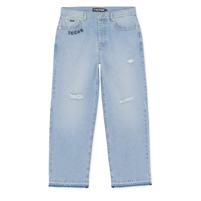 IUTER COURAGE BAGGY DENIM PANTS