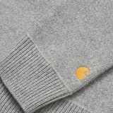 CARHARTT WIP CHASE SWEATER GREY HEATHER/GOLD MAGLIONE