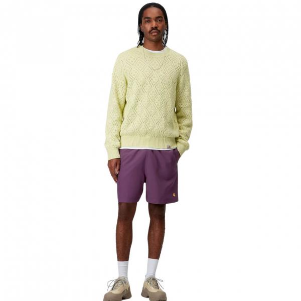 CARHARTT WIP CHASE SWIM TRUNKS HUCKLEBERRY/GOLD COSTUME
