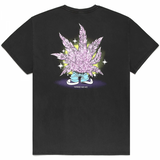 HUF x 420 CRYSTAL BUDDY WASHED BLACK T-SHIRT