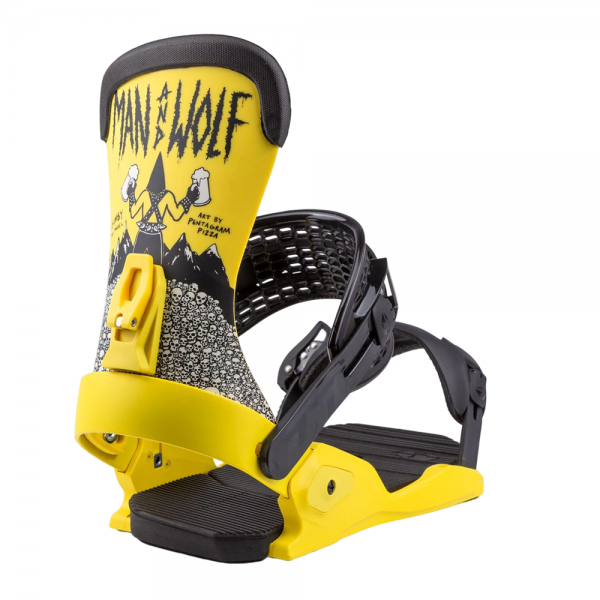 DRAKE FIFTY MAN&WOLF YELLOW ATTACCHI SNOWBOARD