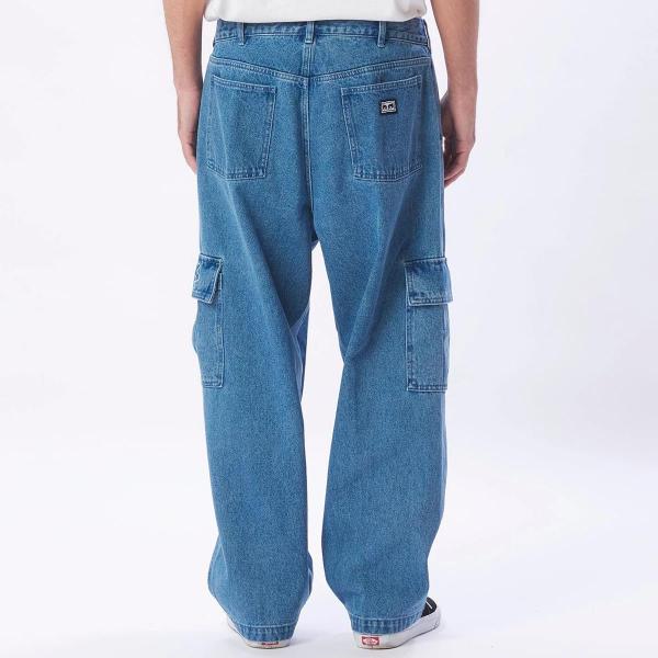 OBEY BIG WIG CARGO DENIM LIGHT INDIGO PANTALONI